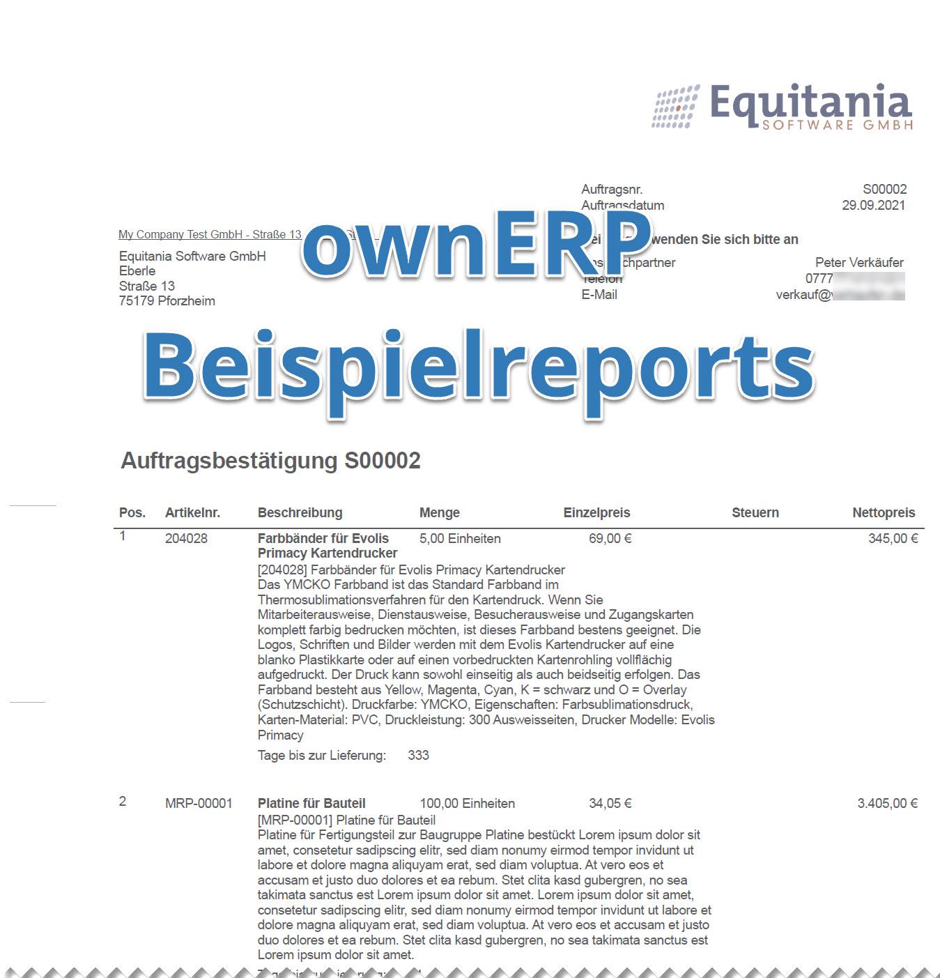 ownERP Fast Reports
