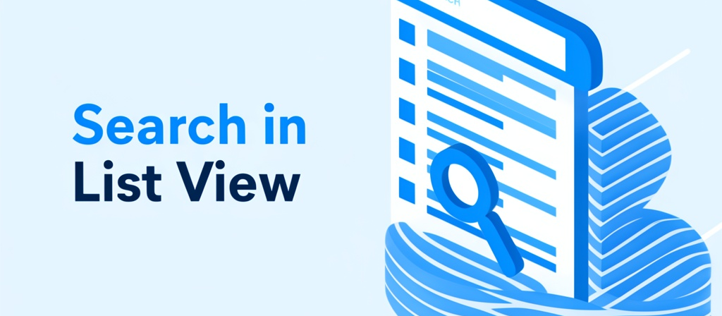 Search in List View