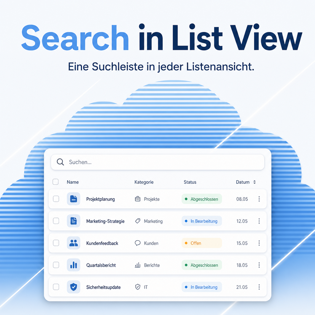 Search in List View