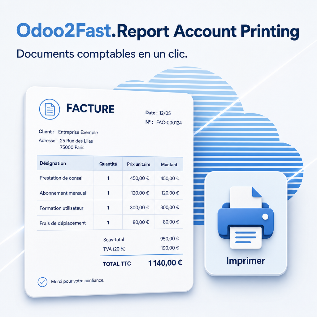 Odoo2Fast.Report Account Printing