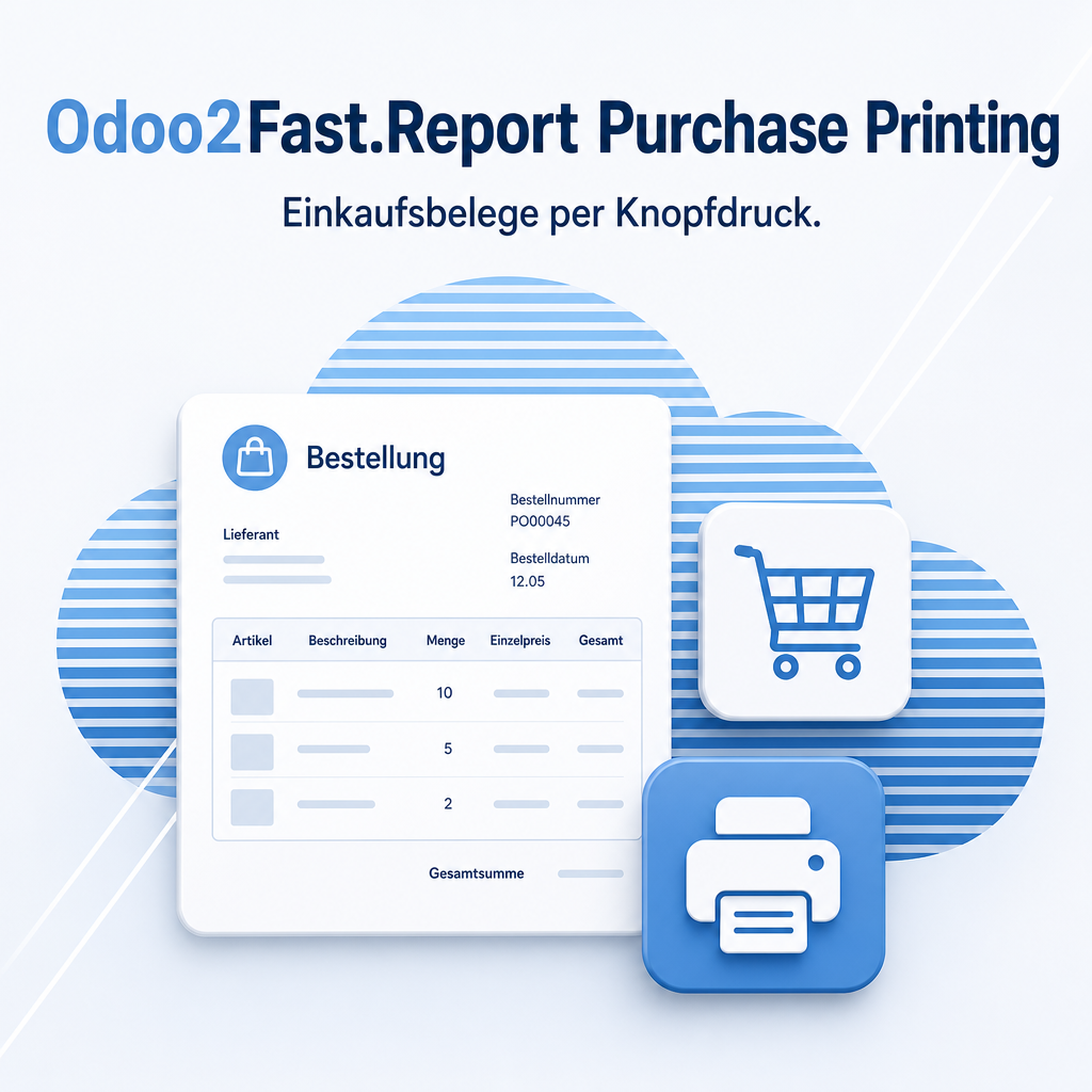 Odoo2Fast.Report Purchase Printing