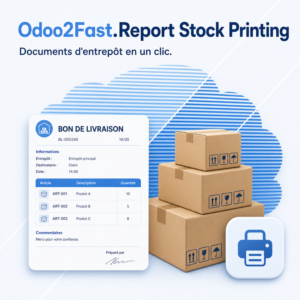Odoo2Fast.Report Stock Printing