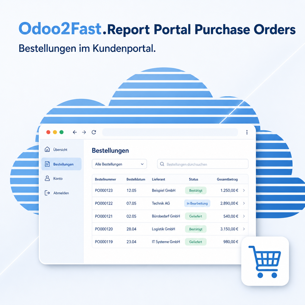 Odoo2Fast.Report Portal Purchase Orders