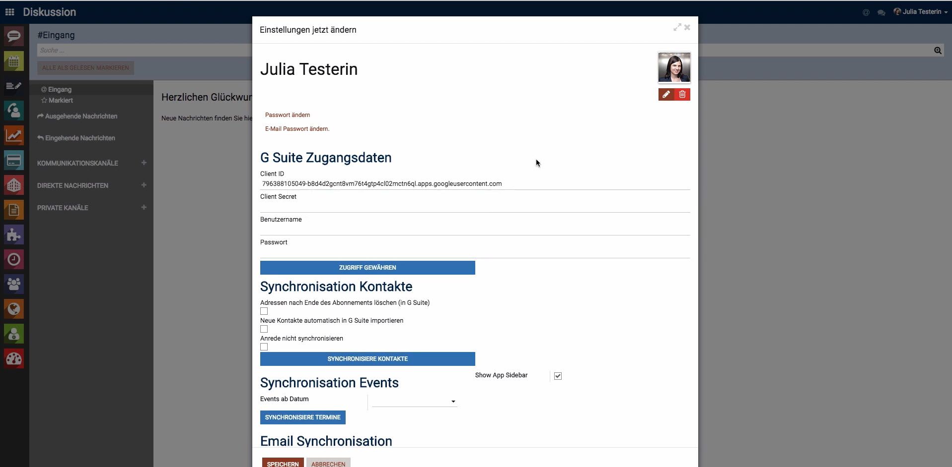 Gsuite Client ID